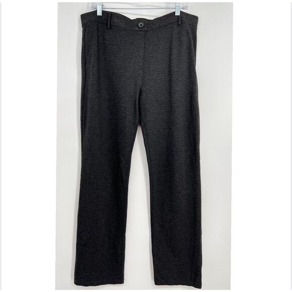 Betabrand Classic Straight Leg Dress Pant Womens Plus Size 2XL Charcoal Gray - Picture 1 of 10
